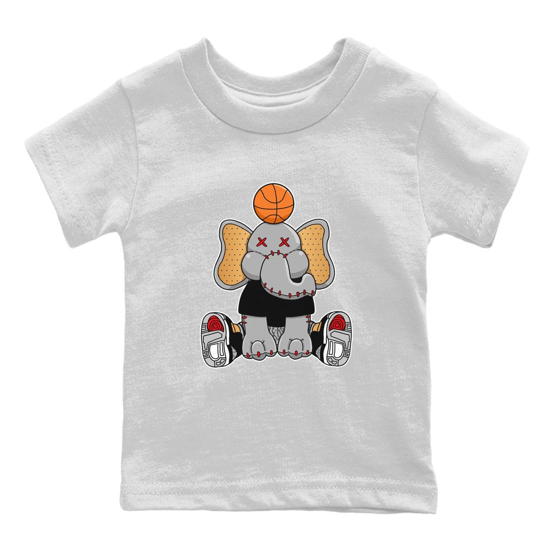 Jordan 3 Black Gold Sneaker Match Tees Elephant Doll Sneaker Tees Jordan 3 Black Gold Sneaker Release Tees Kids Shirts