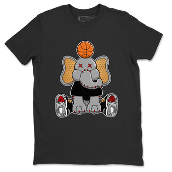 Jordan 3 Black Gold Sneaker Match Tees Elephant Doll Sneaker Tees Jordan 3 Black Gold Sneaker Release Tees Unisex Shirts