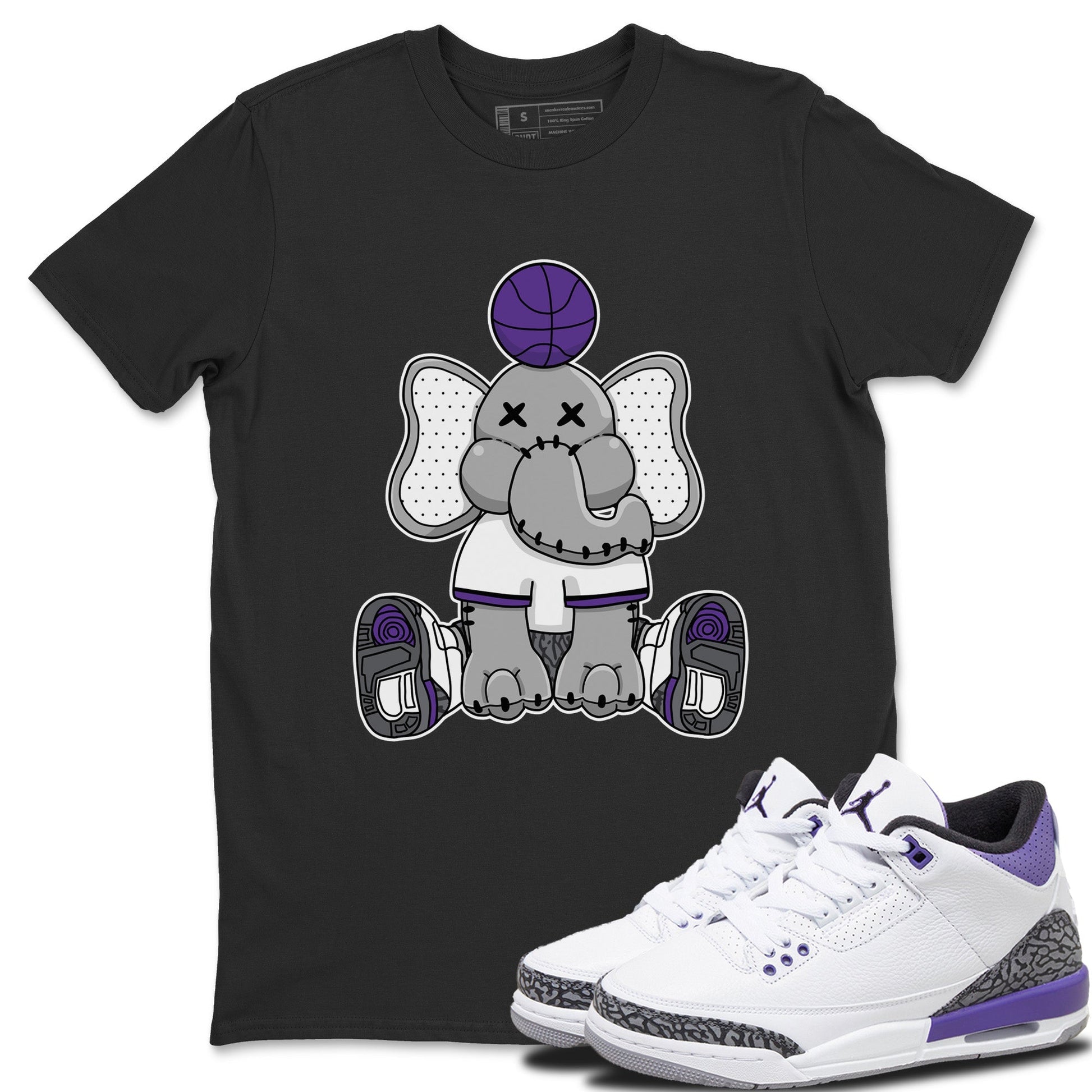Jordan 3 Dark Iris Sneaker Match Tees Elephant Doll Sneaker Tees Jordan 3 Dark Iris Sneaker Release Tees Unisex Shirts