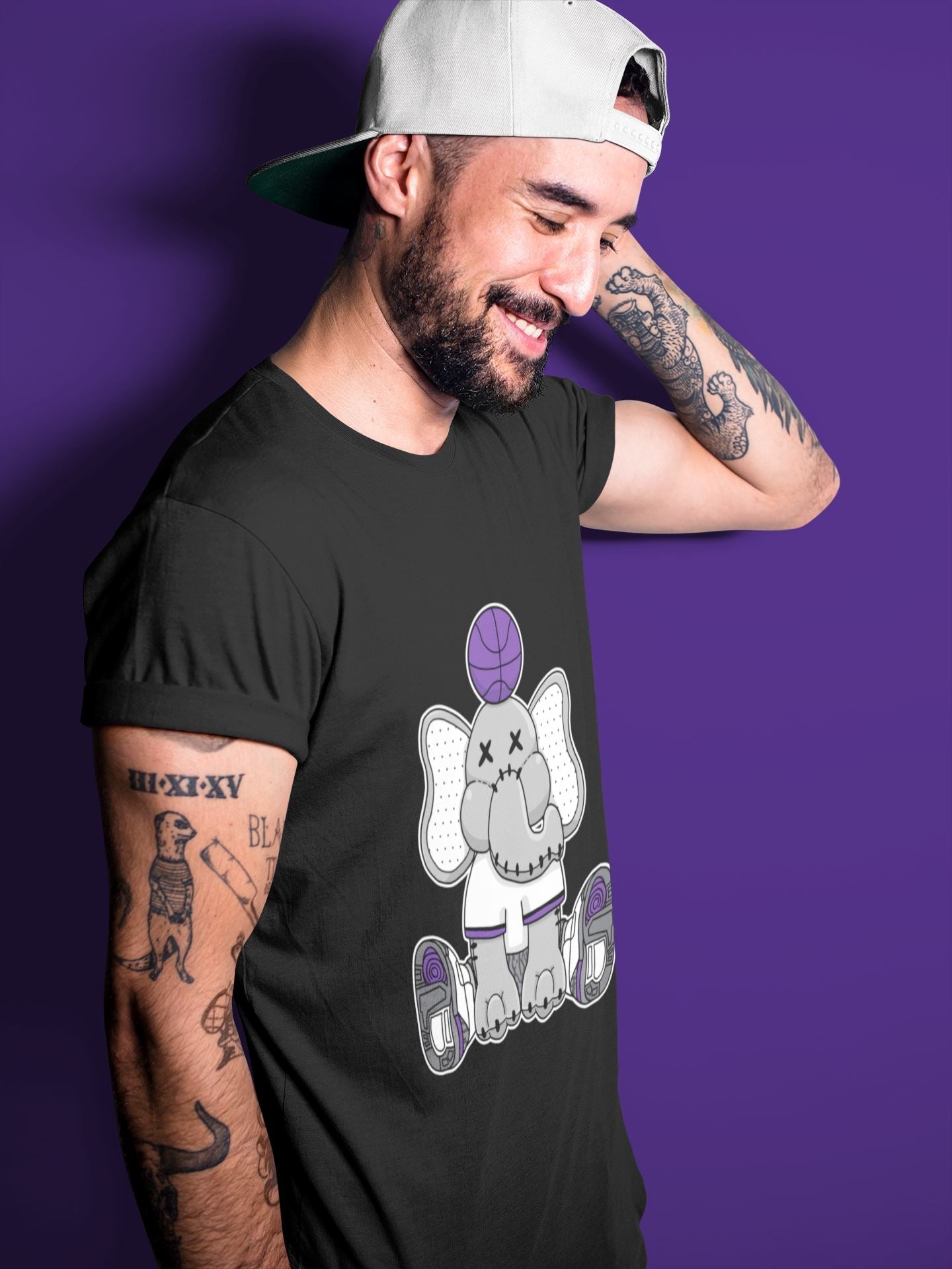 Jordan 3 Dark Iris Sneaker Match Tees Elephant Doll Sneaker Tees Jordan 3 Dark Iris Sneaker Release Tees Unisex Shirts