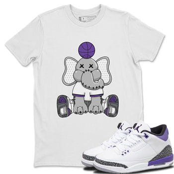 Jordan 3 Dark Iris Sneaker Match Tees Elephant Doll Sneaker Tees Jordan 3 Dark Iris Sneaker Release Tees Unisex Shirts