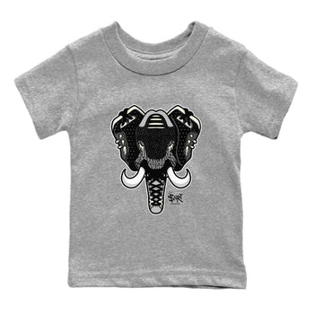 Air Jordan 3 Off Noir shirt to match jordans Elephant Symbol sneaker tees Air Jordan 3 Retro Off Noir SNRT Sneaker Tees Baby Toddler Heather Grey 2 T-Shirt