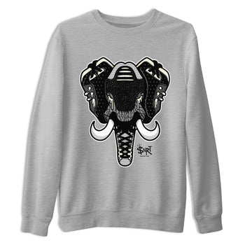 Air Jordan 3 Off Noir shirt to match jordans Elephant Symbol sneaker tees Air Jordan 3 Retro Off Noir SNRT Sneaker Tees Unisex Heather Grey 2 T-Shirt