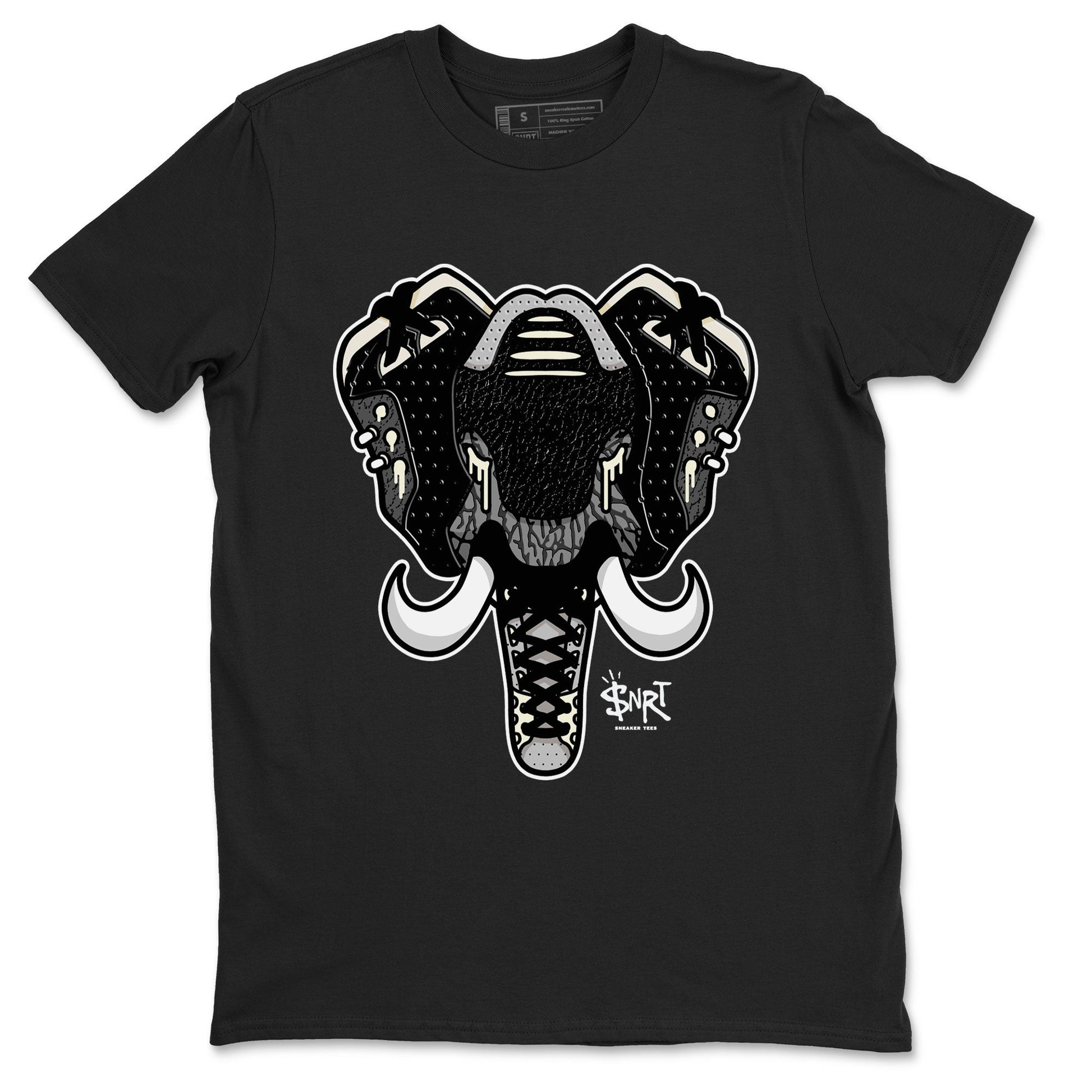 Air Jordan 3 Off Noir shirt to match jordans Elephant Symbol sneaker tees Air Jordan 3 Retro Off Noir SNRT Sneaker Tees Unisex Black 2 T-Shirt