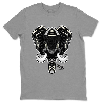 Air Jordan 3 Off Noir shirt to match jordans Elephant Symbol sneaker tees Air Jordan 3 Retro Off Noir SNRT Sneaker Tees Unisex Heather Grey 2 T-Shirt