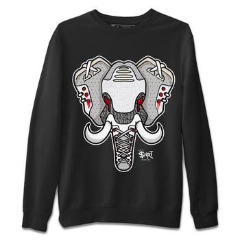 Air Jordan 3 White Cement Sneaker Match Tees Elephant Symbol Sneaker Tees Air Jordan 3 Retro White Cement Sneaker Release Tees Unisex Shirts Black 2