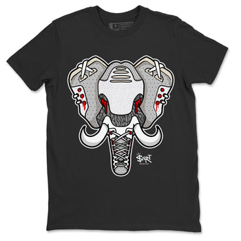 Air Jordan 3 White Cement Sneaker Match Tees Elephant Symbol Sneaker Tees Air Jordan 3 Retro White Cement Sneaker Release Tees Unisex Shirts Black 2