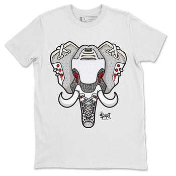 Air Jordan 3 White Cement Sneaker Match Tees Elephant Symbol Sneaker Tees Air Jordan 3 Retro White Cement Sneaker Release Tees Unisex Shirts White 2