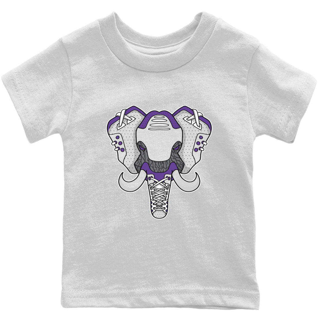 Jordan 3 Dark Iris Sneaker Match Tees Elephant Symbol Sneaker Tees Jordan 3 Dark Iris Sneaker Release Tees Kids Shirts