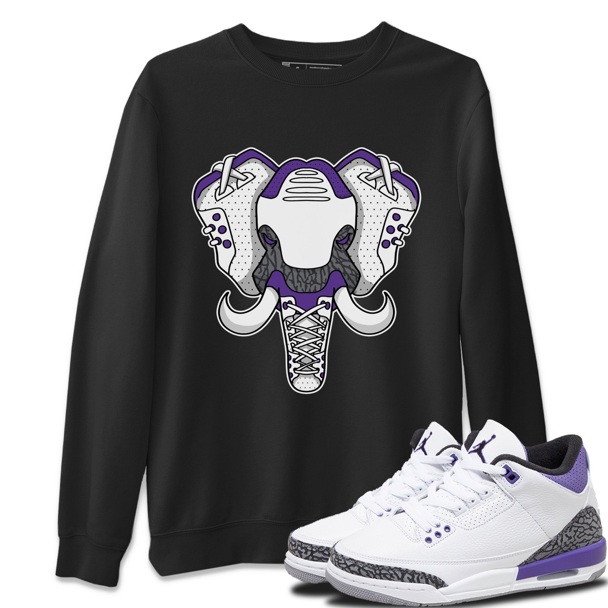 Jordan 3 Dark Iris Sneaker Match Tees Elephant Symbol Sneaker Tees Jordan 3 Dark Iris Sneaker Release Tees Unisex Shirts