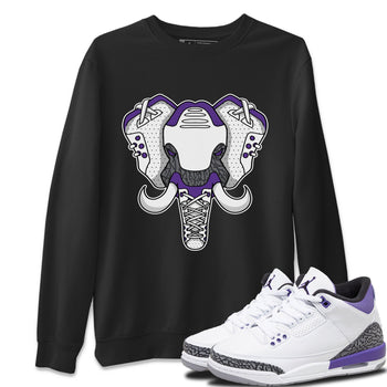 Jordan 3 Dark Iris Sneaker Match Tees Elephant Symbol Sneaker Tees Jordan 3 Dark Iris Sneaker Release Tees Unisex Shirts