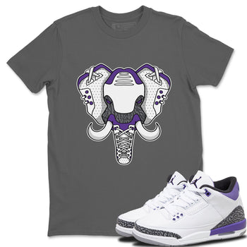 Jordan 3 Dark Iris Sneaker Match Tees Elephant Symbol Sneaker Tees Jordan 3 Dark Iris Sneaker Release Tees Unisex Shirts