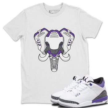 Jordan 3 Dark Iris Sneaker Match Tees Elephant Symbol Sneaker Tees Jordan 3 Dark Iris Sneaker Release Tees Unisex Shirts