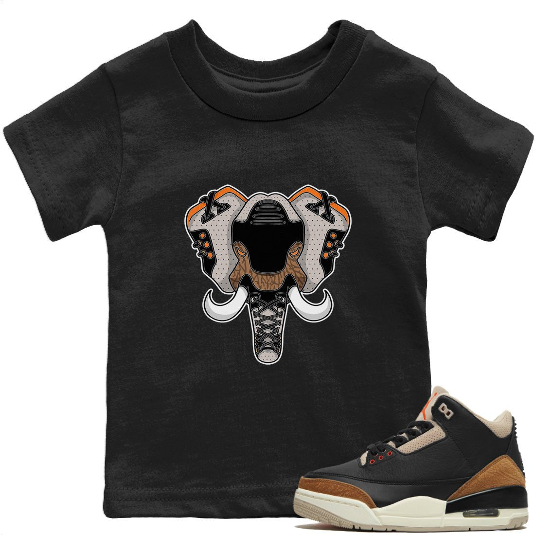 Jordan 3 Desert Elephant Sneaker Match Tees Elephant Symbol Sneaker Tees Jordan 3 Desert Elephant Sneaker Release Tees Kids Shirts