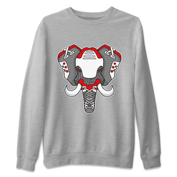 Jordan 3 Fire Red Sneaker Match Tees Elephant Symbol Sneaker Tees Jordan 3 Fire Red Sneaker Release Tees Unisex Shirts