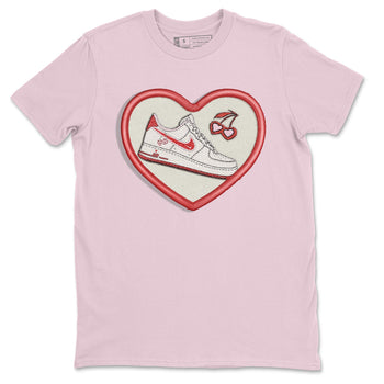 Air Force 1 Valentines Day Sneaker Match Tees Embroidery Patch Sneaker Tees Air Force 1 Valentines Day Sneaker Release Tees Unisex Shirts