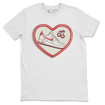Air Force 1 Valentines Day Sneaker Match Tees Embroidery Patch Sneaker Tees Air Force 1 Valentines Day Sneaker Release Tees Unisex Shirts