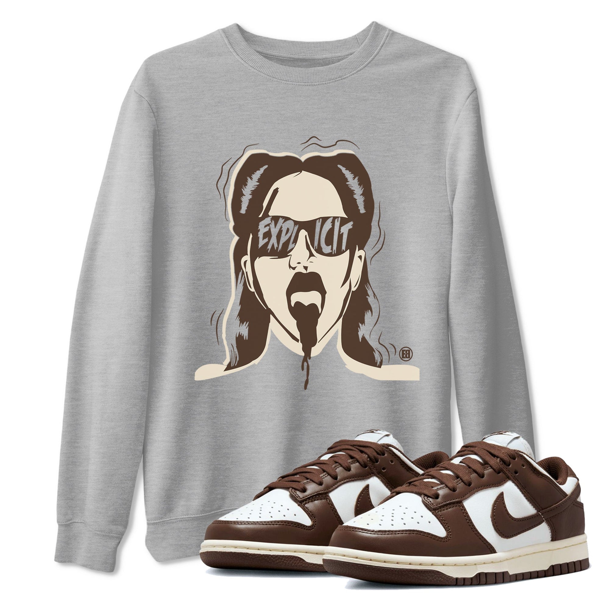 Dunk Low WMNS Cacao Wow sneaker shirt to match jordans Explicit sneaker tees Dunk Cacao Wow SNRT Sneaker Tees Crew Neck Unisex Cotton Sneaker T-Shirt Heather Grey 1 T-Shirt