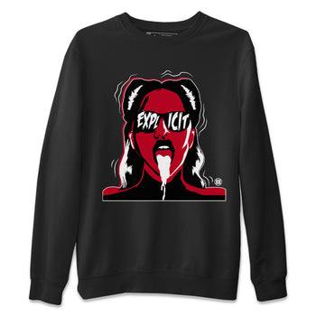 Jordan 1 Bred Patent Sneaker Match Tees Explicit Sneaker Tees Jordan 1 Bred Patent Sneaker Release Tees Unisex Shirts