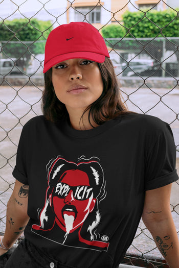 Jordan 1 Bred Patent Sneaker Match Tees Explicit Sneaker Tees Jordan 1 Bred Patent Sneaker Release Tees Unisex Shirts