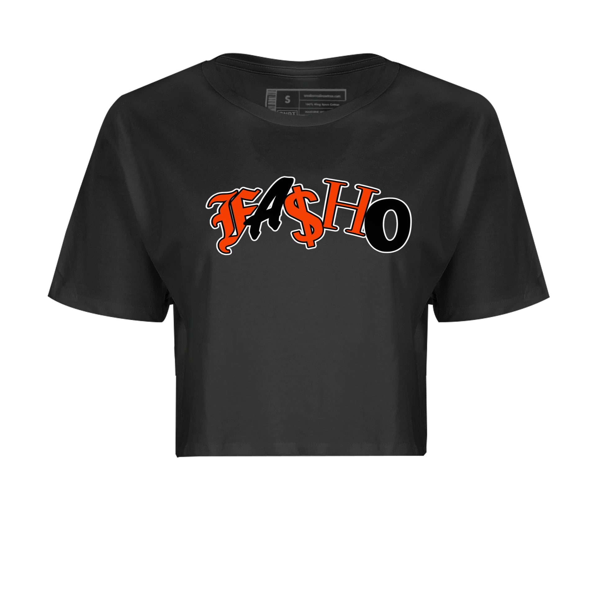 Air Jordan 12 Brilliant Orange Sneaker Match Tees Fasho Sneaker Tees AJ12 Brilliant Orange Sneaker Release Tees Women's Shirts Black 2