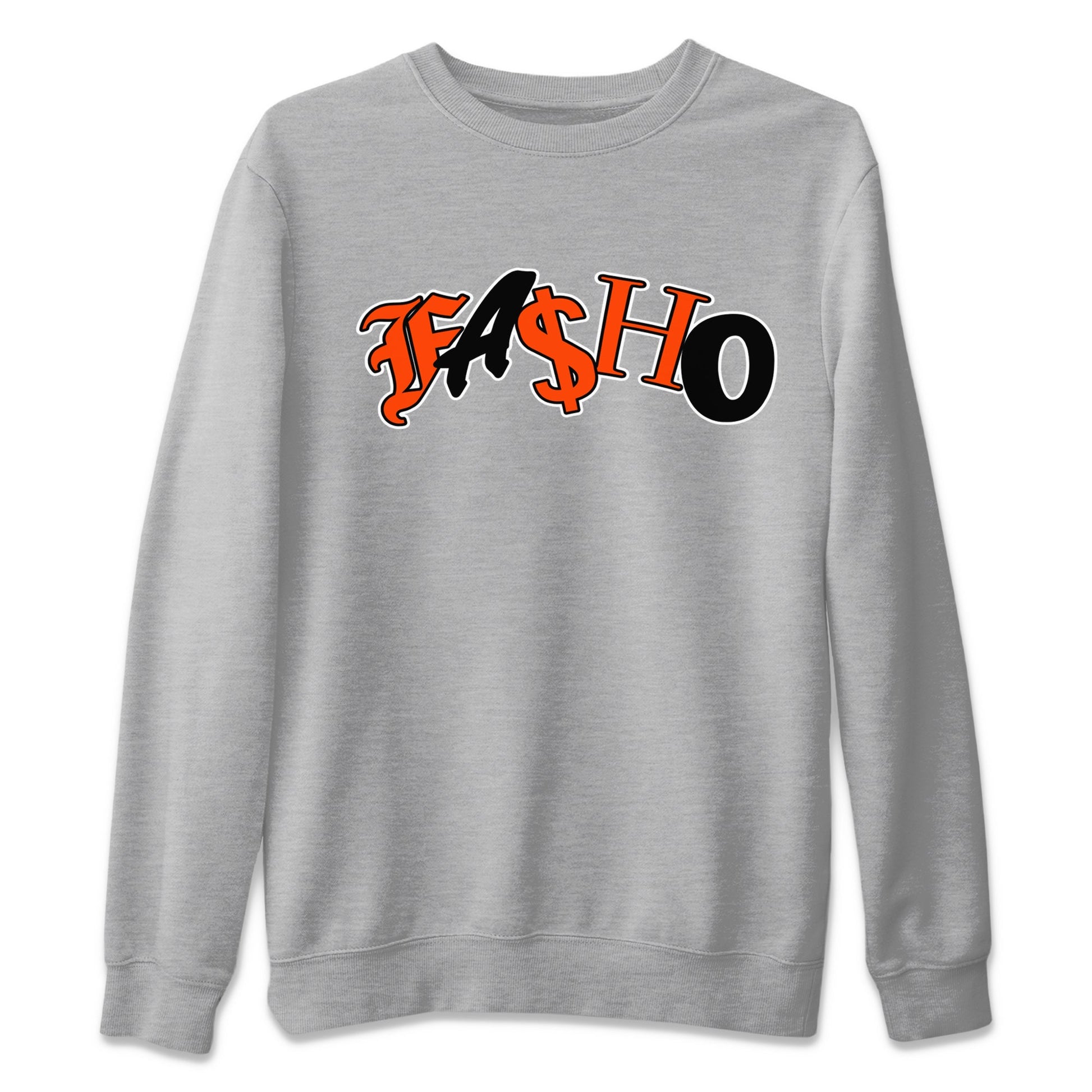 Air Jordan 12 Brilliant Orange Sneaker Match Tees Fasho Sneaker Tees AJ12 Brilliant Orange Sneaker Release Tees Unisex Shirts Heather Grey 2
