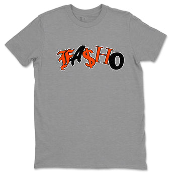 Air Jordan 12 Brilliant Orange Sneaker Match Tees Fasho Sneaker Tees AJ12 Brilliant Orange Sneaker Release Tees Unisex Shirts Heather Grey 2
