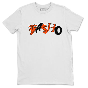 Air Jordan 12 Brilliant Orange Sneaker Match Tees Fasho Sneaker Tees AJ12 Brilliant Orange Sneaker Release Tees Unisex Shirts White 2