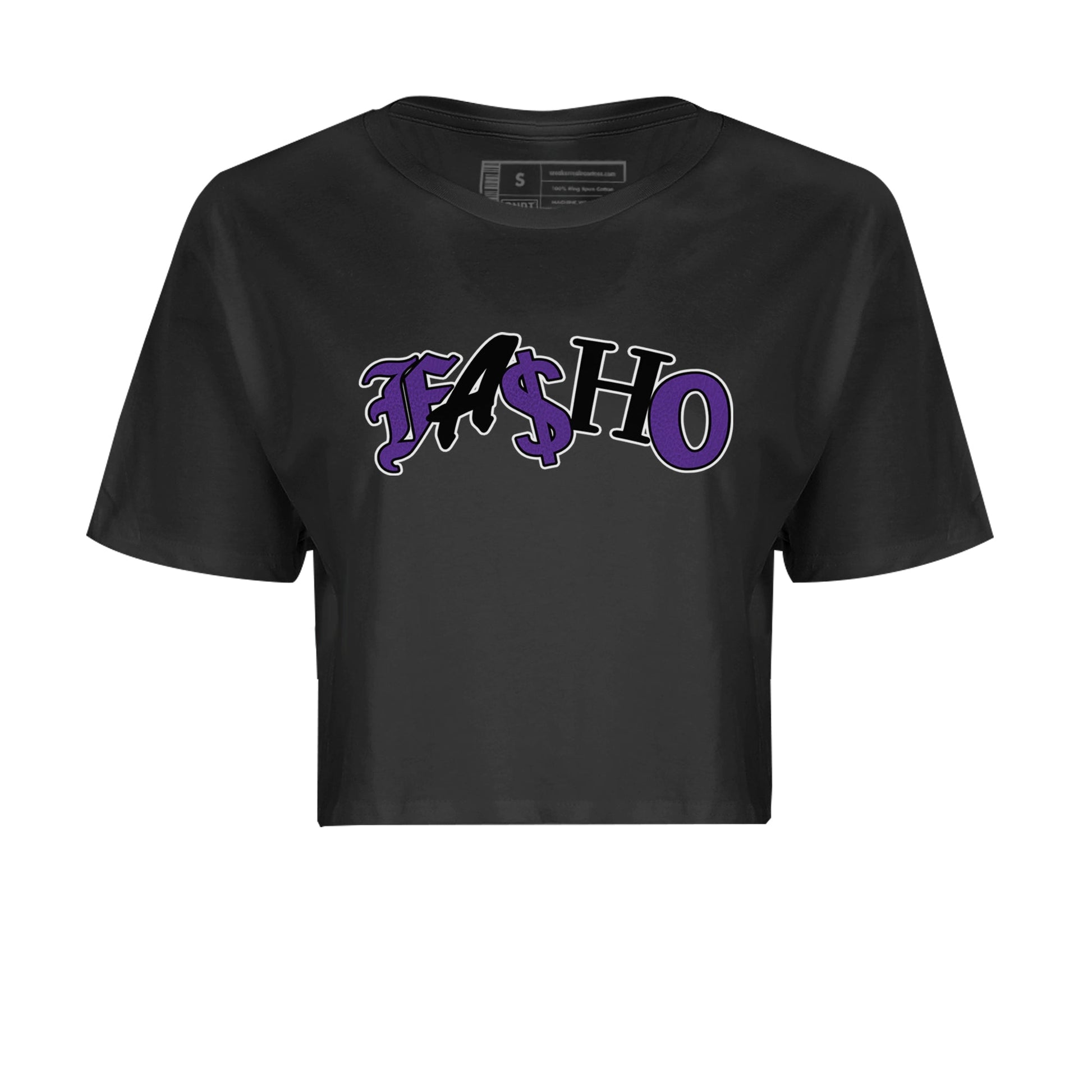 Air Jordan 12 Field Purple Sneaker Match Tees Fasho Sneaker Tees AJJordan 12 Lakers Sneaker Release Tees Women's Shirts Black 2