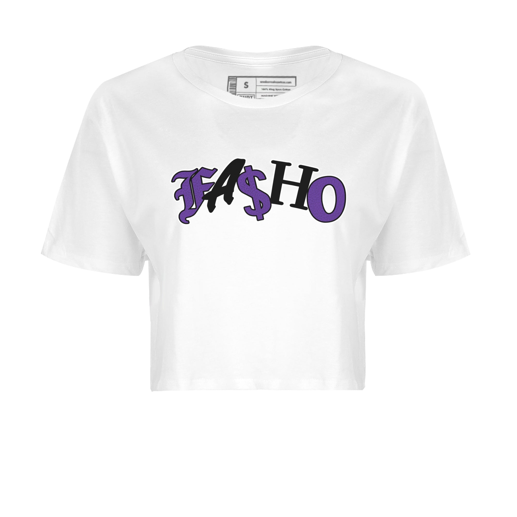 Air Jordan 12 Field Purple Sneaker Match Tees Fasho Sneaker Tees AJJordan 12 Lakers Sneaker Release Tees Women's Shirts White 2