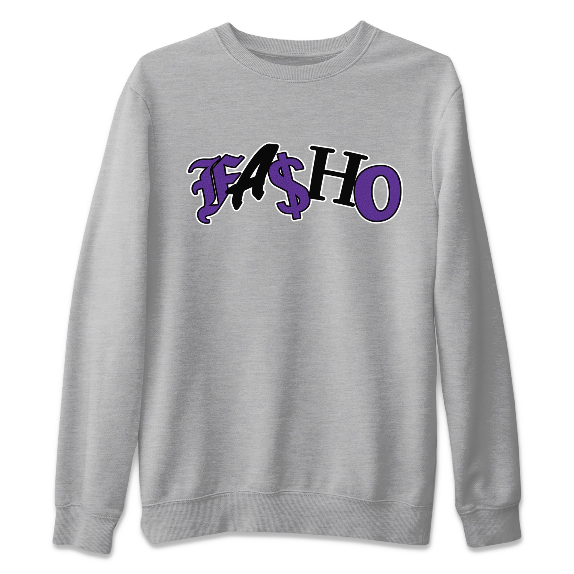 Air Jordan 12 Field Purple Sneaker Match Tees Fasho Sneaker Tees AJJordan 12 Lakers Sneaker Release Tees Unisex Shirts Heather Grey 2
