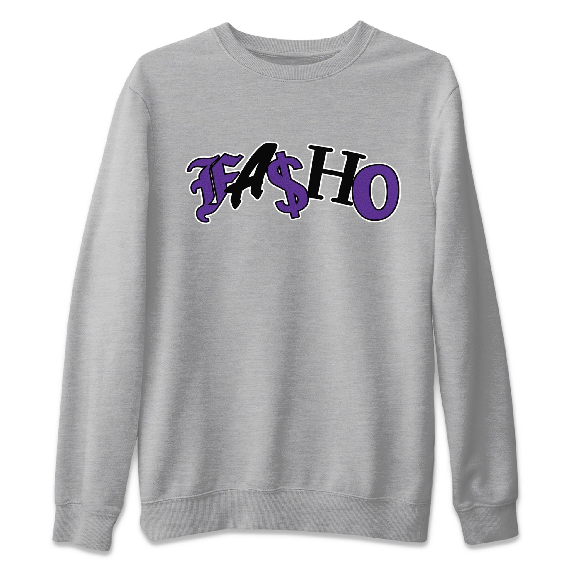 Air Jordan 12 Field Purple Sneaker Match Tees Fasho Sneaker Tees AJJordan 12 Lakers Sneaker Release Tees Unisex Shirts Heather Grey 2