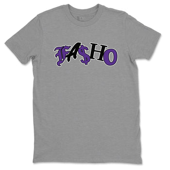 Air Jordan 12 Field Purple Sneaker Match Tees Fasho Sneaker Tees AJJordan 12 Lakers Sneaker Release Tees Unisex Shirts Heather Grey 2