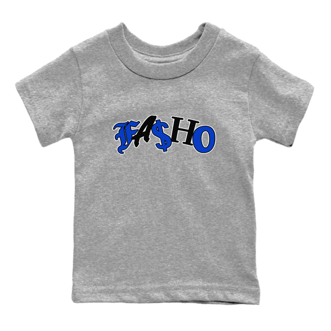 Air Jordan 14 Laney Sneaker Match Tees Fasho Sneaker Tees AJ14 Laney Sneaker Release Tees Kids Shirts Heather Grey 2