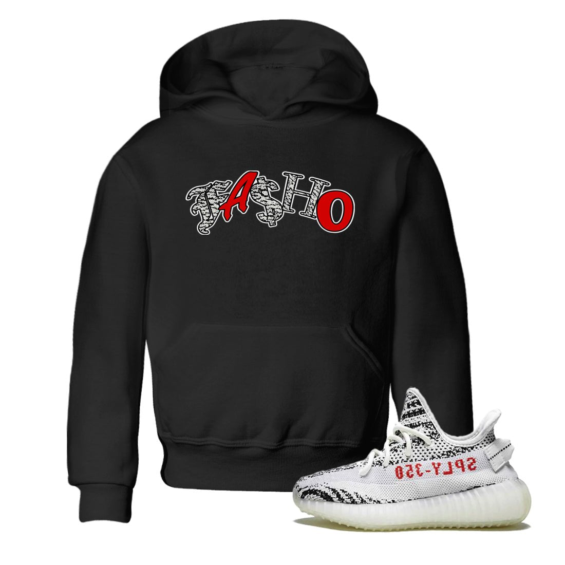 Yeezy 350 Zebra Sneaker Match Tees Fasho Sneaker Tees Yeezy Boost 350 V2 Zebra Sneaker Release Tees Kids Shirts Black 1