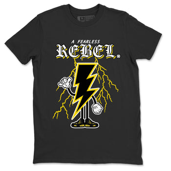 Air Jordan 4 Thunder Sneaker Match Tees Fearless Rebel Sneaker Tees Air Jordan 4 Retro Thunder Sneaker Release Tees Unisex Shirts Black 2