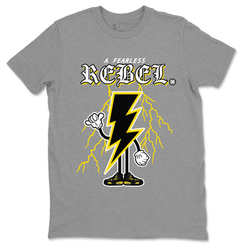 Air Jordan 4 Thunder Sneaker Match Tees Fearless Rebel Sneaker Tees Air Jordan 4 Retro Thunder Sneaker Release Tees Unisex Shirts Heather Grey 2