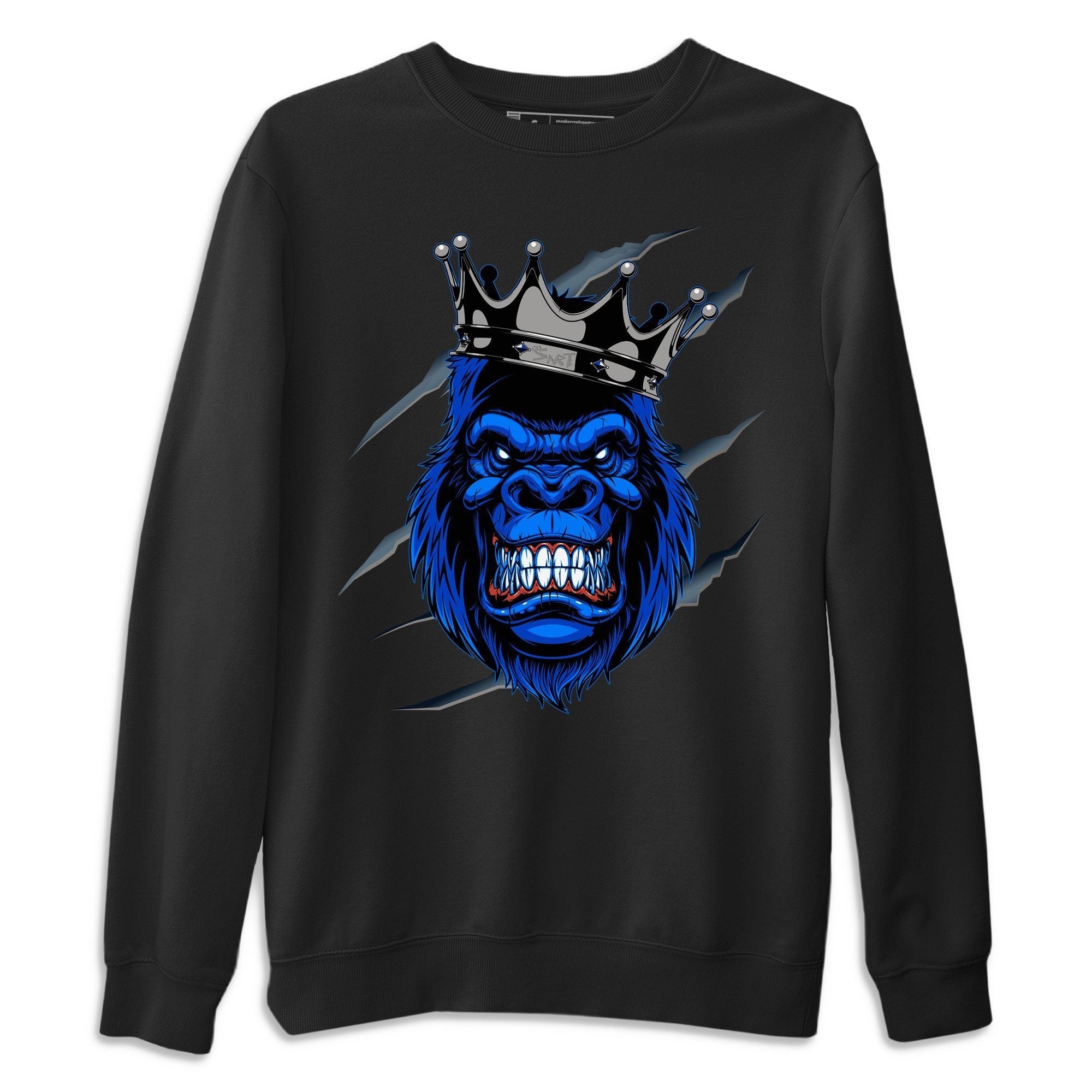 Jordan 1 Royal Black Sneaker Match Tees Ferocious Gorilla Sneaker Tees Jordan 1 Royal Black Sneaker Release Tees Unisex Shirts