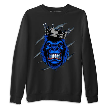 Jordan 1 Royal Black Sneaker Match Tees Ferocious Gorilla Sneaker Tees Jordan 1 Royal Black Sneaker Release Tees Unisex Shirts