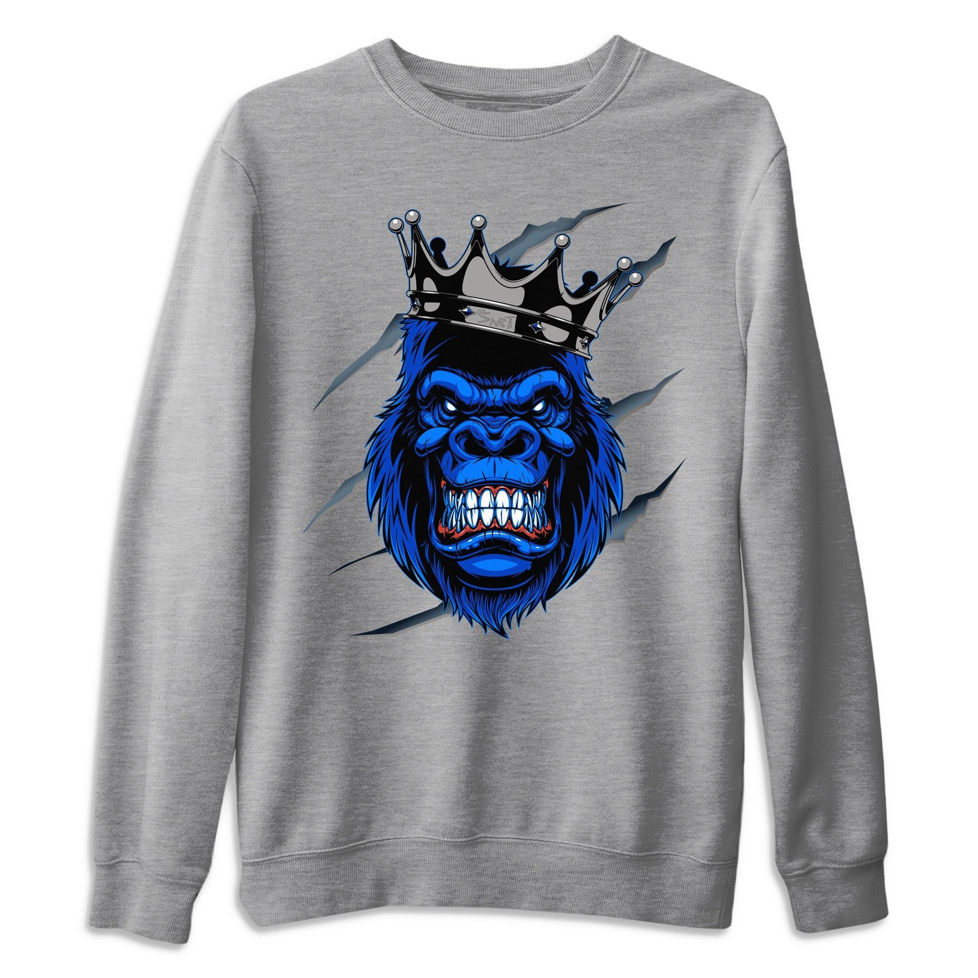 Jordan 1 Royal Black Sneaker Match Tees Ferocious Gorilla Sneaker Tees Jordan 1 Royal Black Sneaker Release Tees Unisex Shirts