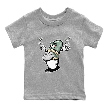 Dunk Mica Green Sneaker Match Tees Pill Monster Sneaker Tees Dunk Low Mica Green Sneaker Release Tees Kids Shirts Heather Grey 2