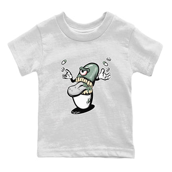 Dunk Mica Green Sneaker Match Tees Pill Monster Sneaker Tees Dunk Low Mica Green Sneaker Release Tees Kids Shirts White 2