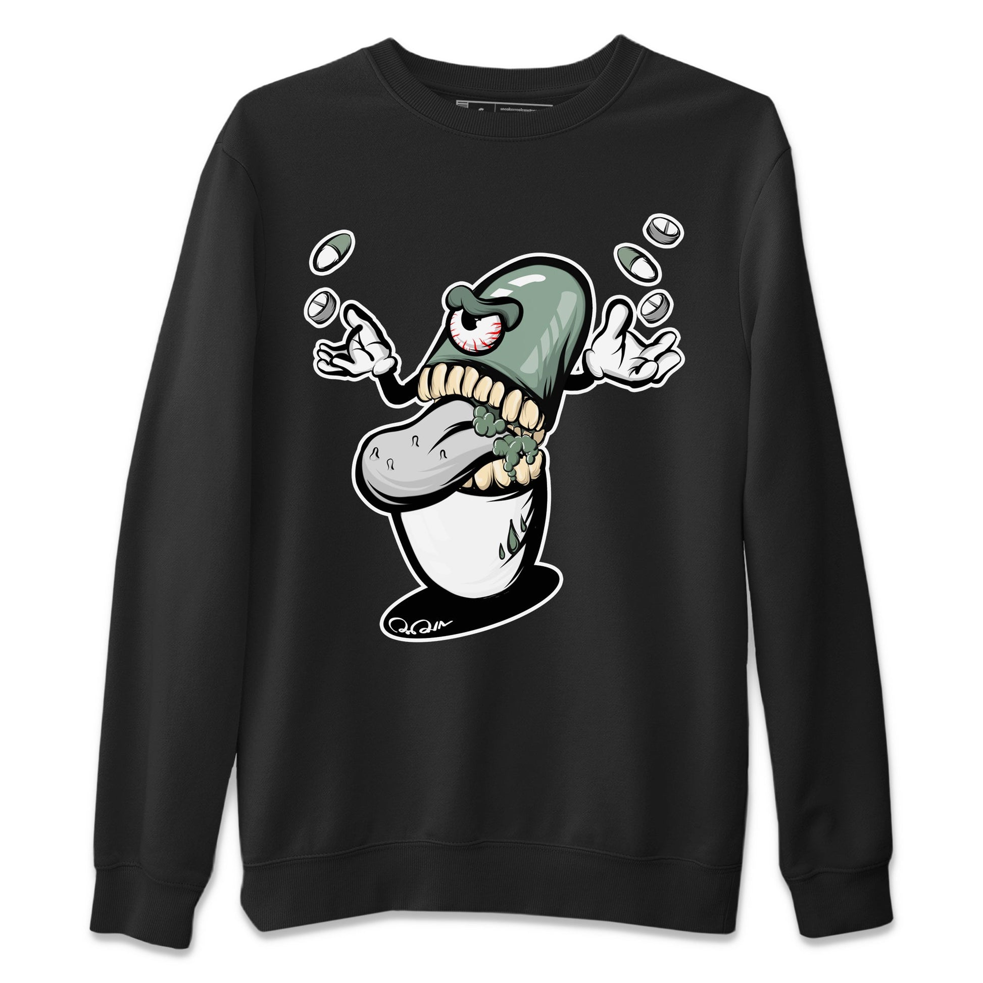 Dunk Mica Green Sneaker Match Tees Pill Monster Sneaker Tees Dunk Low Mica Green Sneaker Release Tees Unisex Shirts Black 2