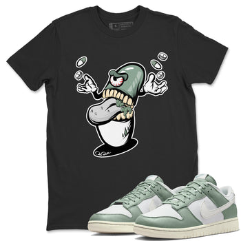 Dunk Mica Green Sneaker Match Tees Pill Monster Sneaker Tees Dunk Low Mica Green Sneaker Release Tees Unisex Shirts Black 1
