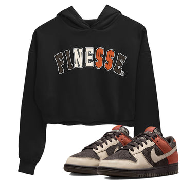 Dunk Red Panda shirt to match jordans Finesse sneaker tees Dunk Low Red Panda SNRT Sneaker Tees Black 1 Crop T-Shirt