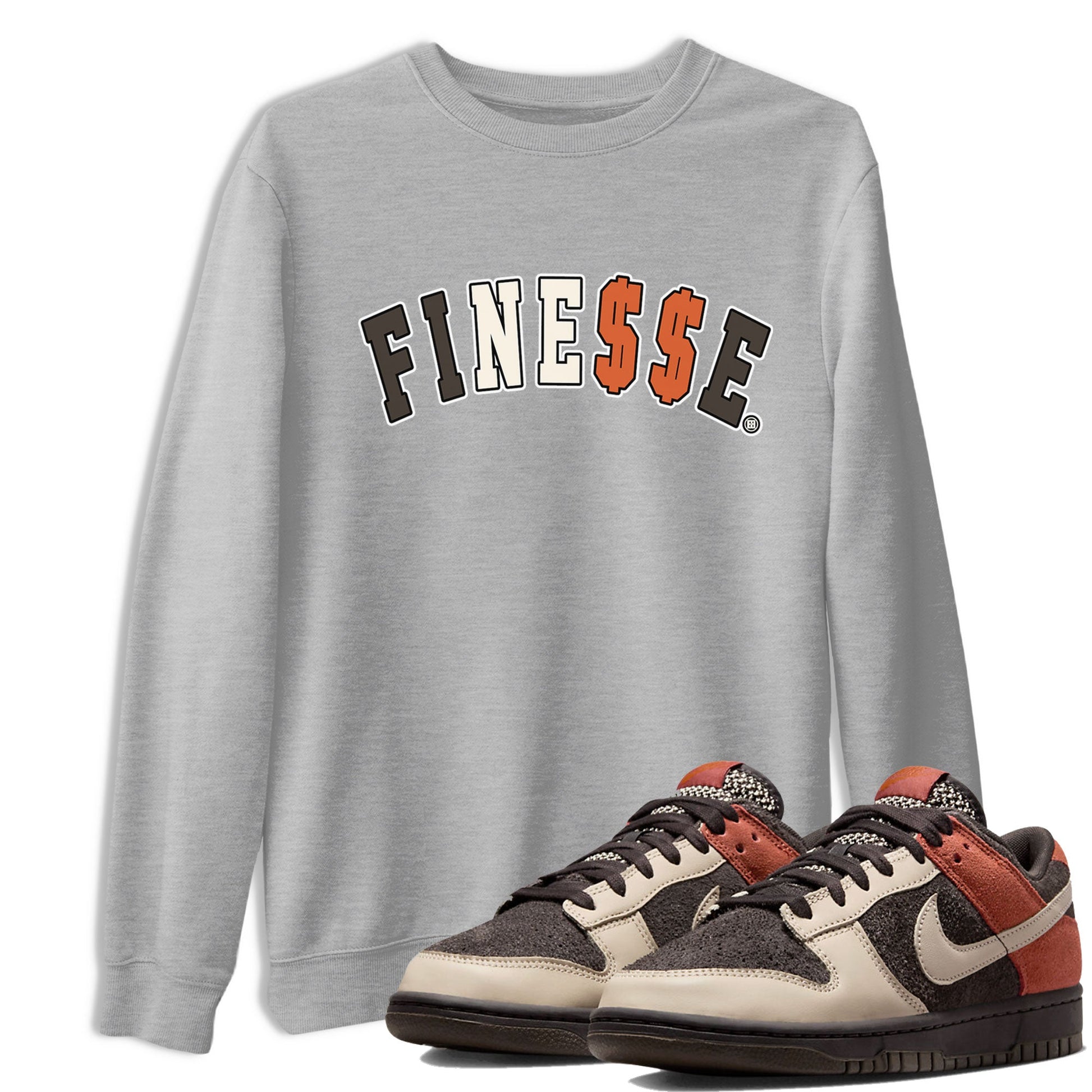 Dunk Red Panda shirt to match jordans Finesse sneaker tees Dunk Low Red Panda SNRT Sneaker Tees Unisex Heather Grey 1 T-Shirt