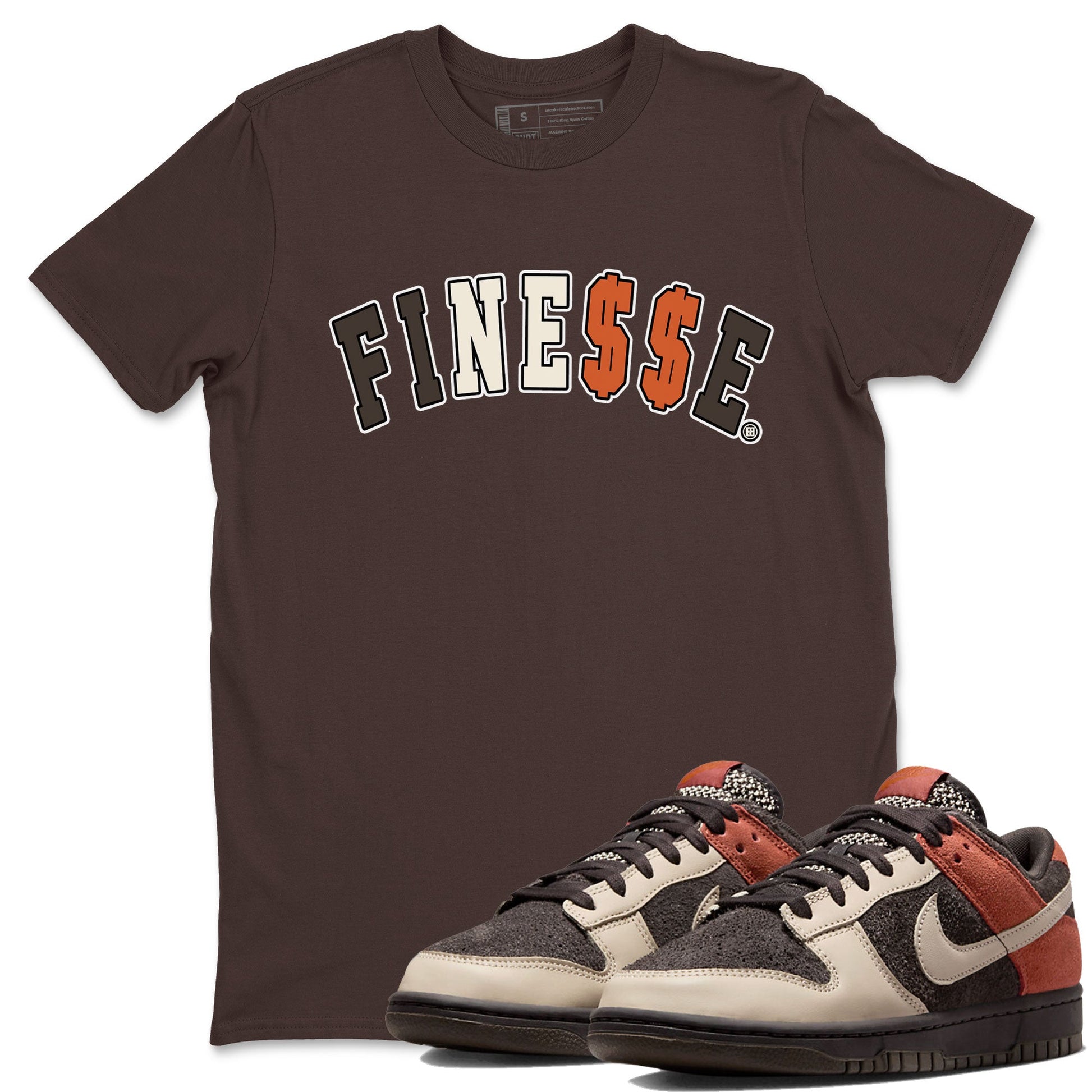 Dunk Red Panda shirt to match jordans Finesse sneaker tees Dunk Low Red Panda SNRT Sneaker Tees Unisex Dark Chocolate 1 T-Shirt
