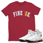 Jordan 7 Cardinal Sneaker Match Tees Finesse Sneaker Tees Jordan 7 Cardinal Sneaker Release Tees Unisex Shirts