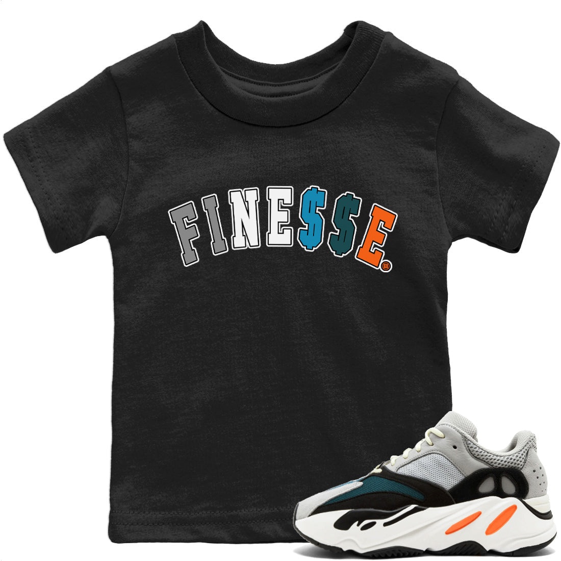 Yeezy 700 Wave Runner Sneaker Match Tees Finesse Sneaker Tees Yeezy 700 Wave Runner Sneaker Release Tees Kids Shirts