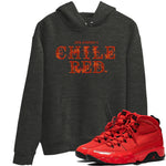 Jordan 9 Chile Red Sneaker Match Tees Fire Letters Sneaker Tees Jordan 9 Chile Red Sneaker Release Tees Unisex Shirts